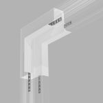 Коннектор угловой внутренний для встраиваемого шинопровода Slim Magnetic белый 85093/00