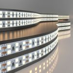 Лента светодиодная 240 LED 18 Вт IP20 двухрядная 3300К теплый белый, 5м 2835 24V 240Led 18W IP20