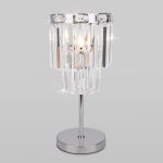 Настольный светильник с хрусталем 01136/1 хром