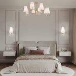 Потолочная люстра с абажурами 60137/8 золото