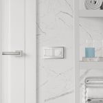 Рамка из металла на 2 поста Baguette белый/серебро W0022850