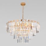 Умная подвесная хрустальная люстра 10130/10 золото