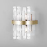 Настенный светильник с декором 368/2 латунь