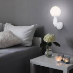 Настенный светильник со стеклянным плафоном 50251/1 белый