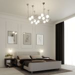 Подвесной светильник в стиле лофт 360/12 хром