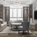 Потолочная люстра Умный дом 367/9 Smart никель