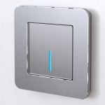 Рамка из металла на 1 пост Platinum алюминий W0012606