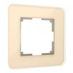 Рамка из стекла на 1 пост Elite айвори W0012443