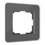 Рамка из стекла на 1 пост Elite графит W0012440