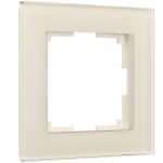 Рамка из стекла на 1 пост Favorit молочный W0011141