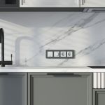 Рамка из стекла на 4 поста Elite графит W0042440