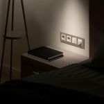 Рамка из стекла на 4 поста Favorit латте W0041142