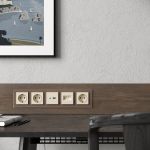 Рамка из стекла на 5 постов Favorit латте W0051142