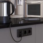 Рамка из металла на 3 поста Platinum черный алюминий W0032608