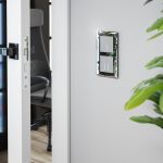 Сенсорный выключатель двухклавишный с подсветкой 1000 Вт серебряный W4520006