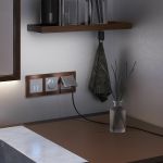 Сенсорный выключатель двухклавишный с подсветкой 1000 Вт серебряный W4520006