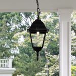 Уличный подвесной светильник Fuga H черный 35148/H