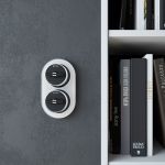 Выключатель на 4 положения двухклавишный Vintage черный матовый/хром W5822051