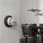 Выключатель на 4 положения двухклавишный Vintage слоновая кость матовый/хром W5822055