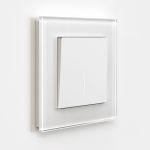 Выключатель одноклавишный с подсветкой (белый матовый) W1110161