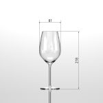Хрустальные бокалы Strotskis Adajio, белое вино (4 шт.) 0602/4