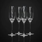 Хрустальные бокалы Strotskis Adajio, шампанское (4 шт.) 0603/4