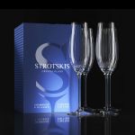Хрустальные бокалы Strotskis Adajio, шампанское (4 шт.) 0603/4