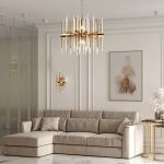 Настенный светильник 356/2 латунь