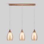 Подвесной светильник со стеклянными плафонами 50285/3 золото