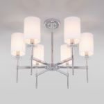 Классическая люстра с абажурами 60132/6 хром