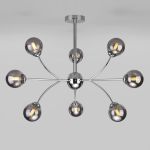 Потолочный светильник с тонированными плафонами 30179 хром