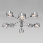 Потолочная люстра со стеклянными плафонами 70127/8 хром