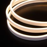 Светодиодный гибкий неон 24 В 10 Вт/м 120 Led/м 2835 IP65, теплый белый 3300K, 5м 24V 10W 120Led 2835 IP65