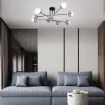 Умная потолочная люстра в стиле лофт 70129/8 хром Smart