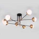 Умная потолочная люстра в стиле лофт 70129/8 латунь Smart