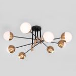 Умная потолочная люстра в стиле лофт 70129/8 латунь Smart