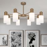 Умная потолочная люстра в стиле лофт 70160/8 латунь Smart