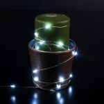 Гирлянда нить "Роса" белый на батарейках 3м IP20 400-006 белый 3м IP20