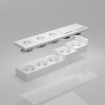 Коробка для накладного монтажа белый W8000001