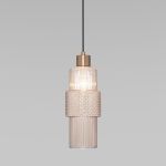 Подвесной светильник со стеклянным плафоном 50209/1 бронза