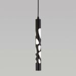 Подвесной светодиодный светильник DLR037 12W 4200K черный матовый