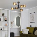 Потолочная люстра в стиле лофт 70127/6 черный