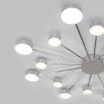 Потолочный светодиодный светильник с пультом управления 90242/16 хром