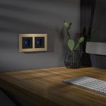 Розетка с подсветкой (черный матовый) W1171408