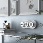 Розетка с заземлением Vintage белый матовый/хром W5871050