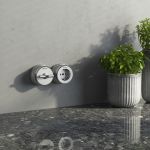 Розетка с заземлением Vintage серебро матовый/хром W5871054