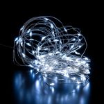 Светодиодная гирлянда нить "Роса" белый 10м IP20 400-008 белый