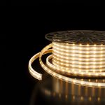 Светодиодная лента 220 В 8 Вт/м 60 Led/м 2835 IP65, дневной белый 4200K, 50 м Лента светодиодная 220V 8W 60Led 2835 IP65 дневной белый, 50 м