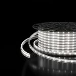 Светодиодная лента 220 В 8 Вт/м 60 Led/м 2835 IP65, холодный белый 6500K, 50 м Лента светодиодная 220V 8W 60Led 2835 IP65 холодный белый, 50 м