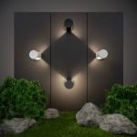 Уличный настенный светодиодный светильник Nimbus IP54 1540 TECHNO LED серый